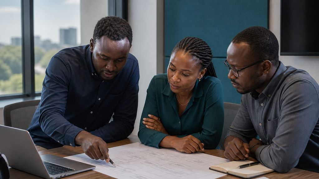 Nincol adviser discussing a technology decision with a client team